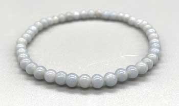 (image for) 4mm Angelite stretch bracelet