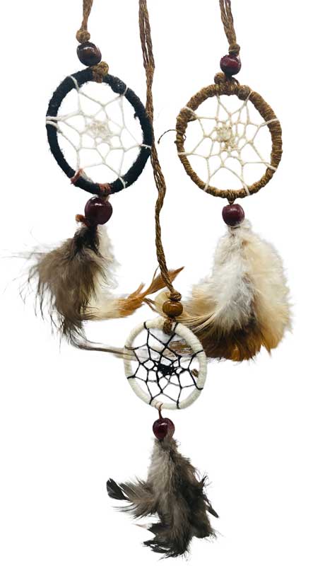 (image for) (set of 6) 1 1/2" Dreamcatcher - Click Image to Close