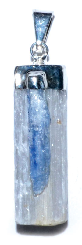 (image for) Selenite W/ Kyanite pendant - Click Image to Close