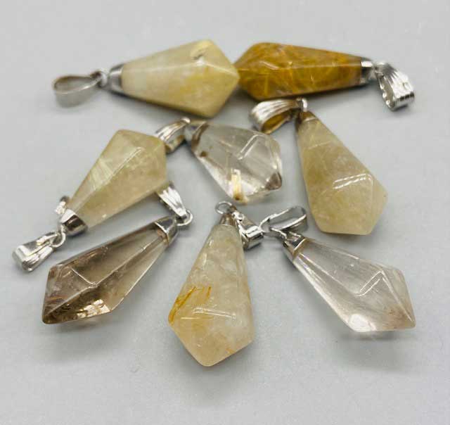 (image for) Rutilated Quartz pendant - Click Image to Close