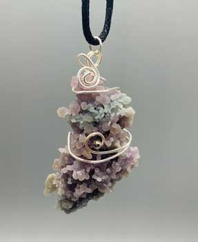 (image for) Agate, Grape wire wrapped - Click Image to Close