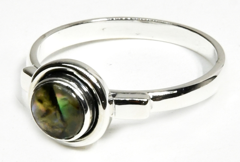 (image for) size 9 Abalone Shell ring - Click Image to Close