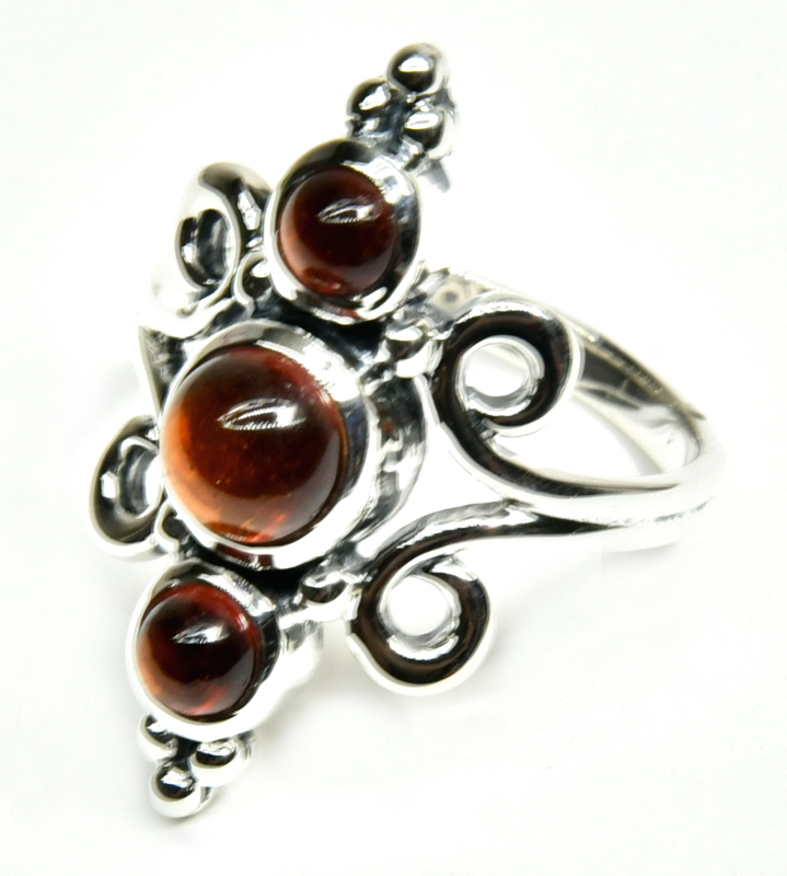 (image for) size 7 Hessonite ring