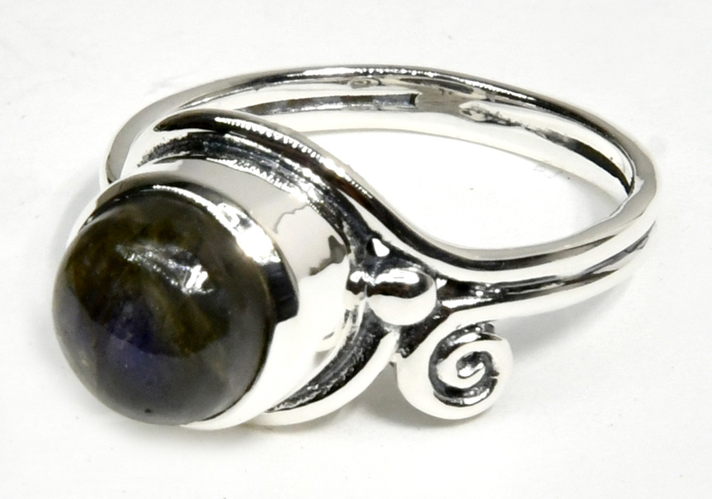 (image for) size 8 Labradorite ring - Click Image to Close