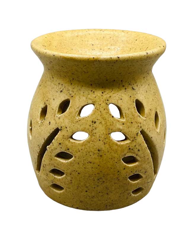 (image for) 3 3/4" Beige Ceramic oil diffuser - Click Image to Close