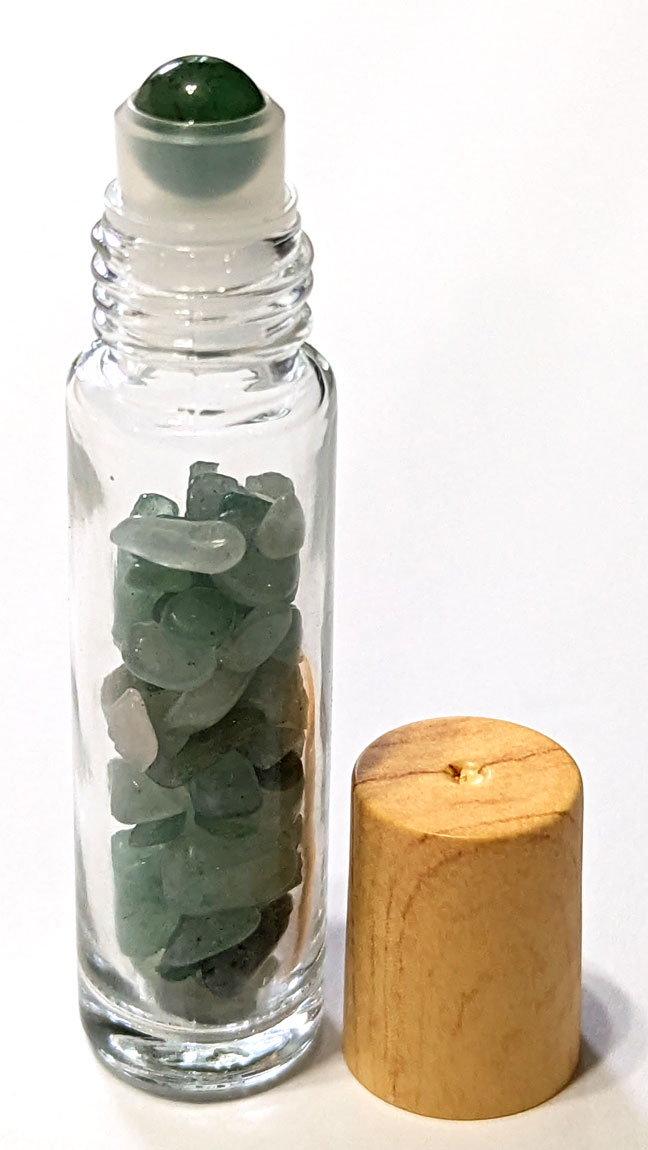 (image for) Aventurine green in roller bottle 10ml - Click Image to Close