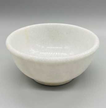 (image for) 4" White Marble scrying bowl - Click Image to Close